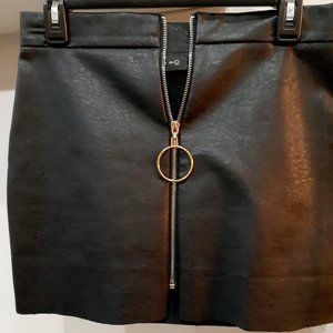 Mini Skirt Black Pleather